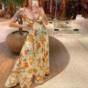 NWT FarmRio Dia de Sol Maxi Dress